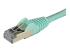 StarTech.com 1m CAT6A Ethernet Cable, 10 Gigabit Shielded Snagless RJ45 100W PoE Patch Cord, CAT 6A 10GbE STP Network Cable w/Strain Relief, Aqua, Fluke Tested/UL Certified Wiring/TIA - Nærbilde