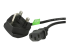 StarTech.com 10ft (3m) UK Computer Power Cable, 18AWG, BS 1363 to C13 Power Cord, 10A 250V, Black Replacement AC Power Cord, TV/Monitor Power Cable, BS 1363 to IEC 60320 C13 Kettle Lead - Høyre vinkel
