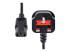 StarTech.com 10ft (3m) UK Computer Power Cable, 18AWG, BS 1363 to C13 Power Cord, 10A 250V, Black Replacement AC Power Cord, TV/Monitor Power Cable, BS 1363 to IEC 60320 C13 Kettle Lead - Nærbilde