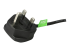 StarTech.com 3ft (1m) UK Computer Power Cable, BS 1363 to C13 Power Cord, 18AWG, 10A 250V, Black Replacement AC Power Cord, Monitor Power Cable, BS 1363 to IEC 60320 C13 Kettle Lead - Nærbilde