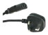 StarTech.com 3ft (1m) UK Computer Power Cable, BS 1363 to C13 Power Cord, 18AWG, 10A 250V, Black Replacement AC Power Cord, Monitor Power Cable, BS 1363 to IEC 60320 C13 Kettle Lead - Flere vinkler